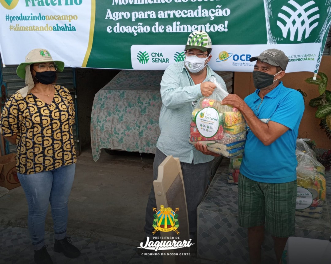 Parceria entre SENAR/BAHIA e Prefeitura de Jaguarari promove a entrega de 150 cestas básicas do programa Agro Fraterno a moradores de Antas I, II e III