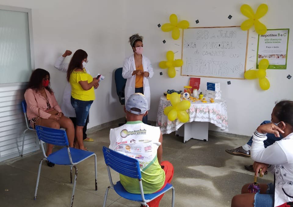 Julho Amarelo: Secretaria de Saúde realiza ações   de conscientização à prevenção das hepatites virais em Flamengo